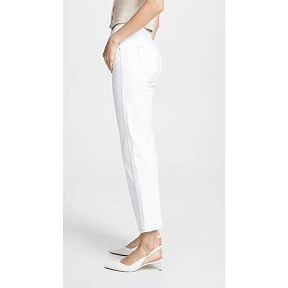 Anthropologie 3x1 Joni White Stitched High Rise Straight Leg Jeans Size 26 - Picture 4 of 12